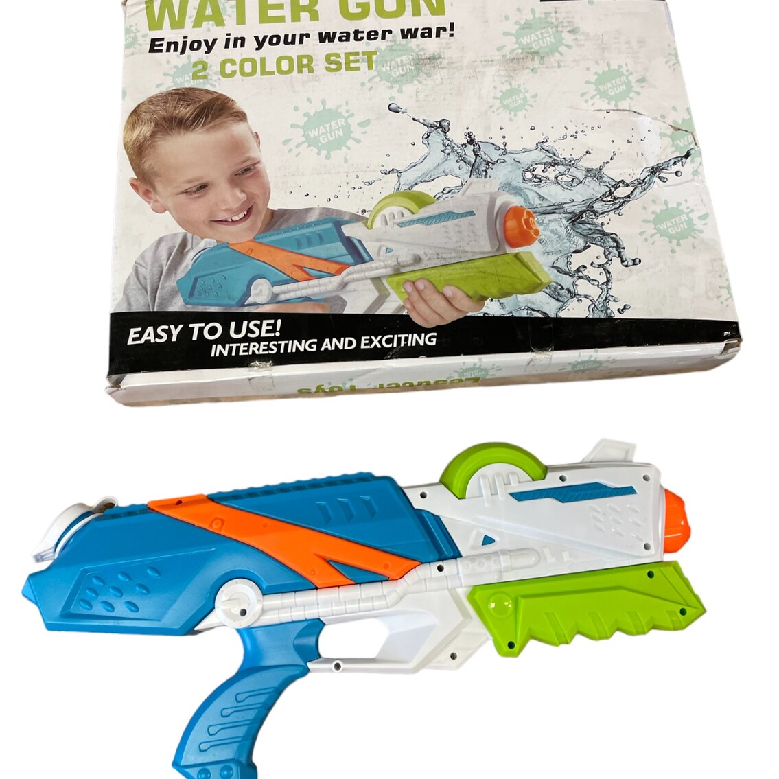 2 Water Guns (some box damage)