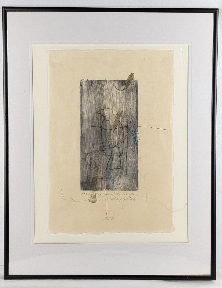 Steven Sorman: Signed Mixed Media Bird Art, Framed