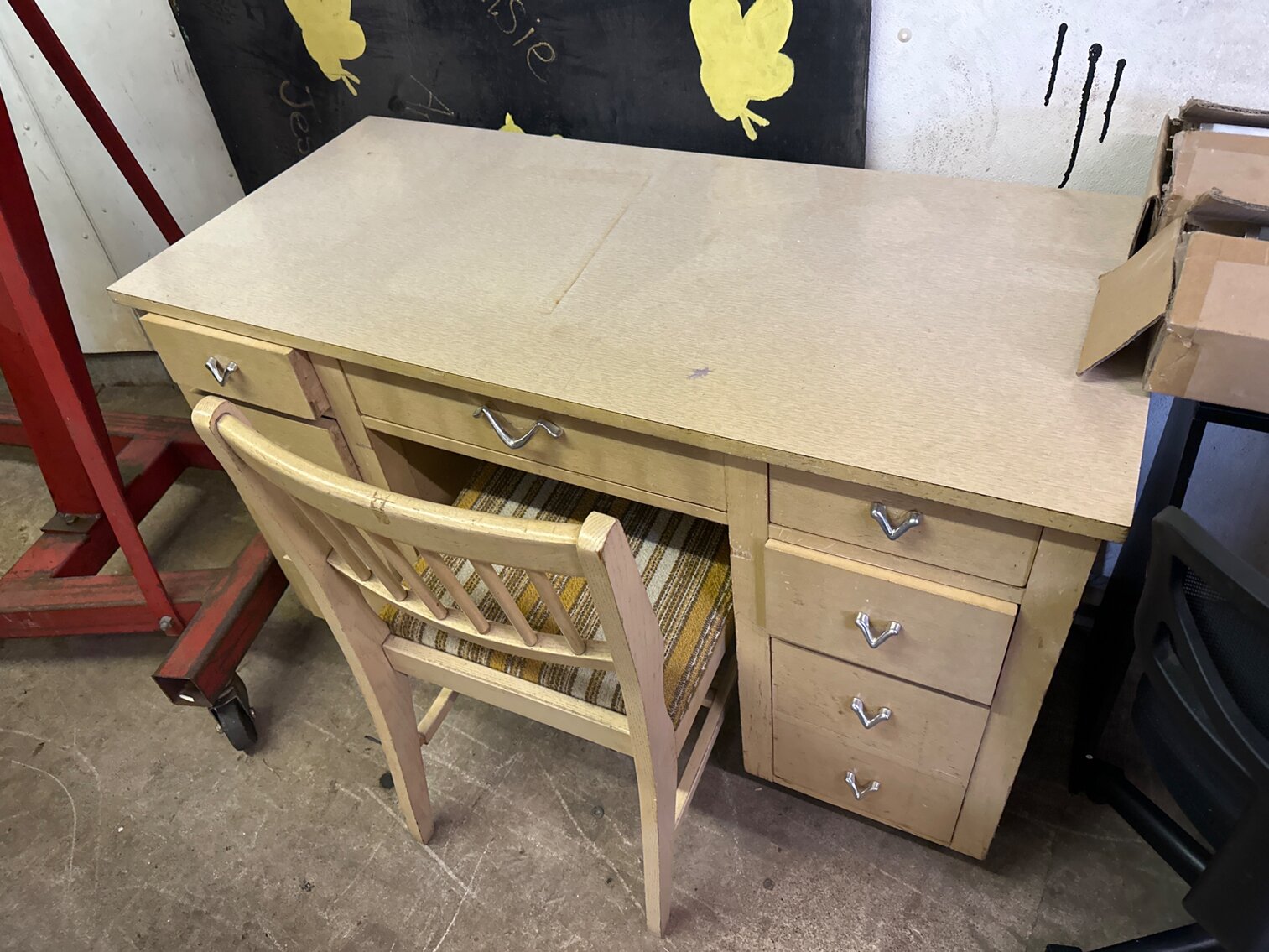 Vintage Desk and Chair