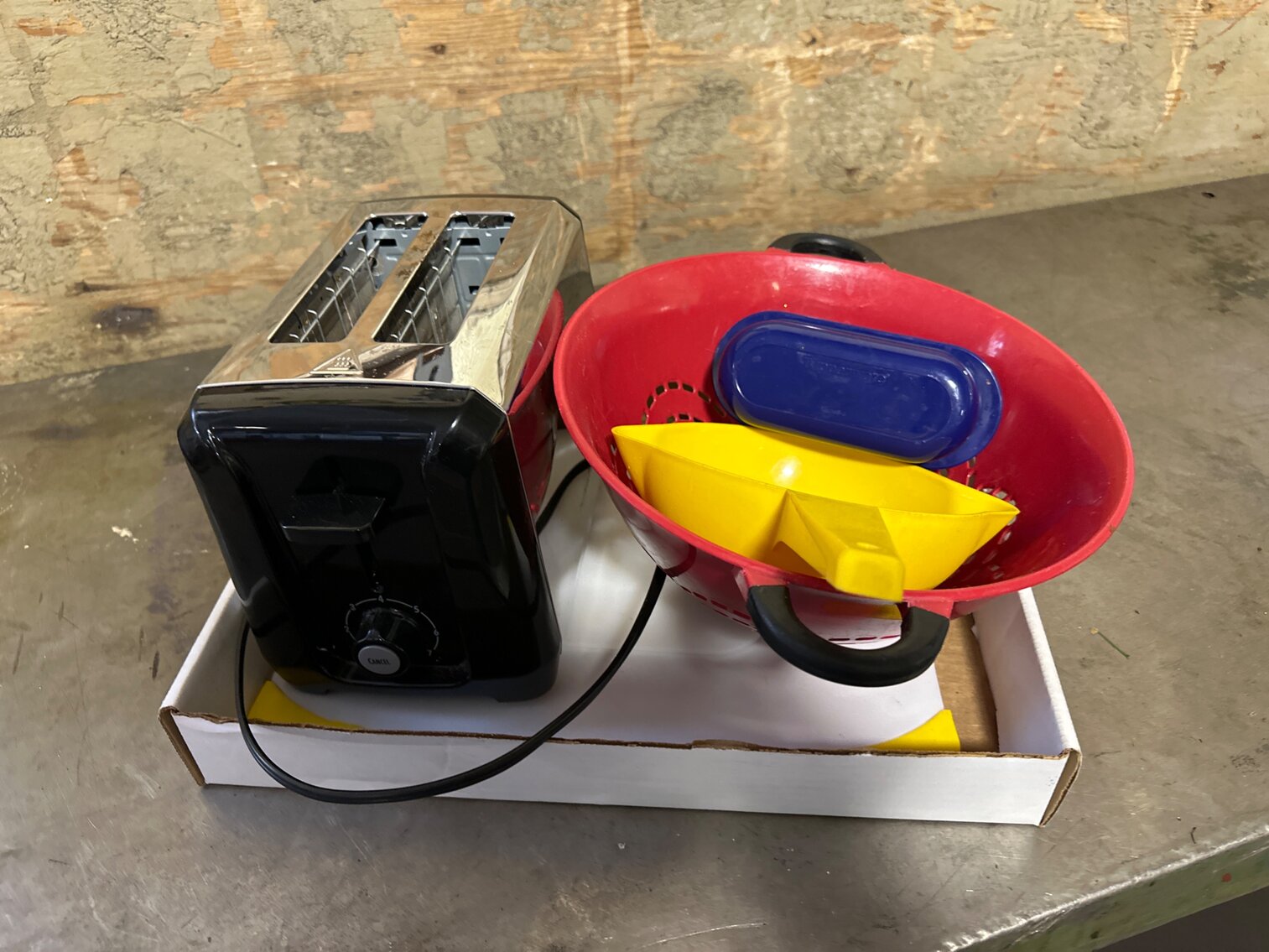Toaster, Cutting Boards, Bowl