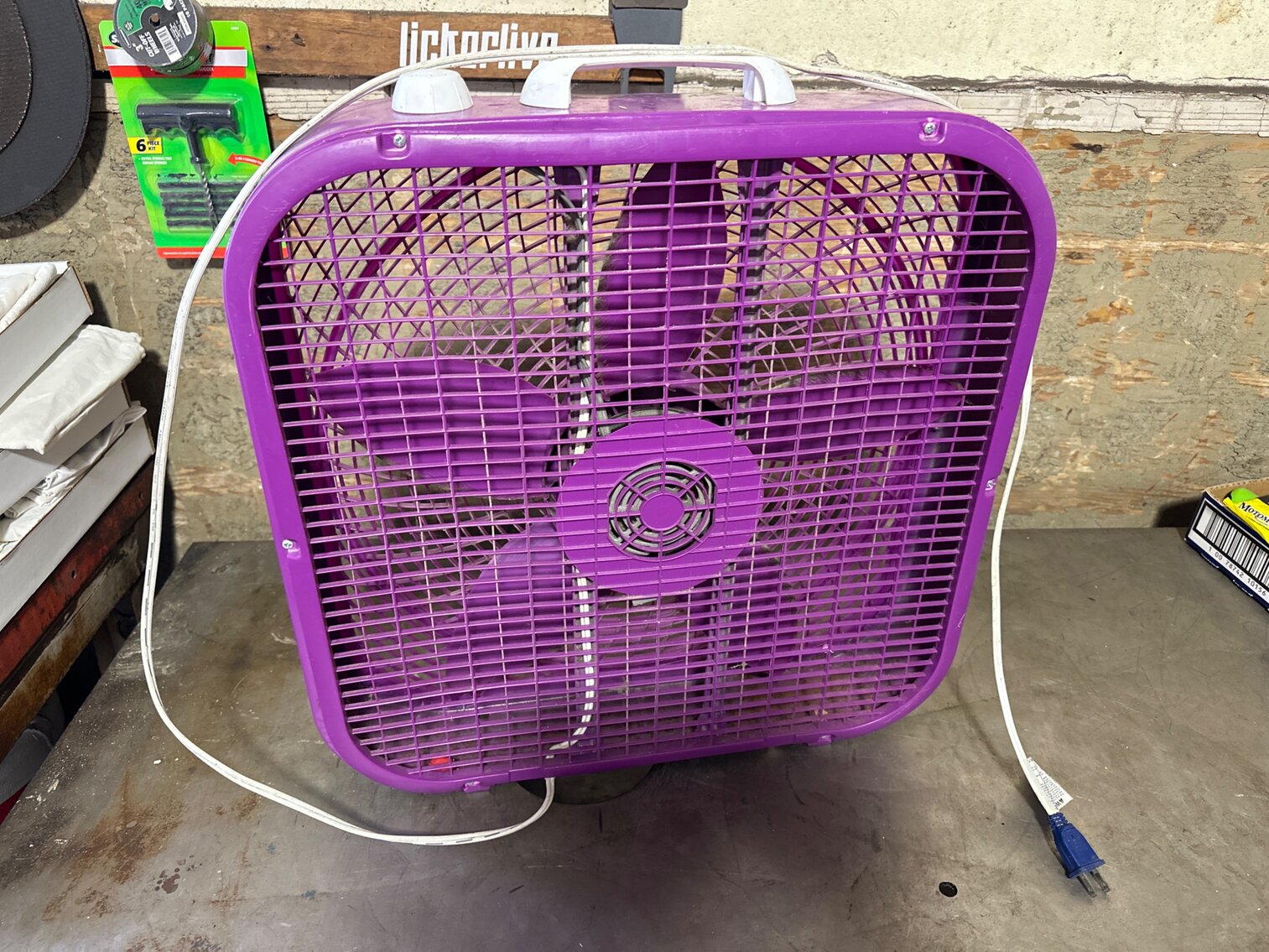 Purple Box Fan