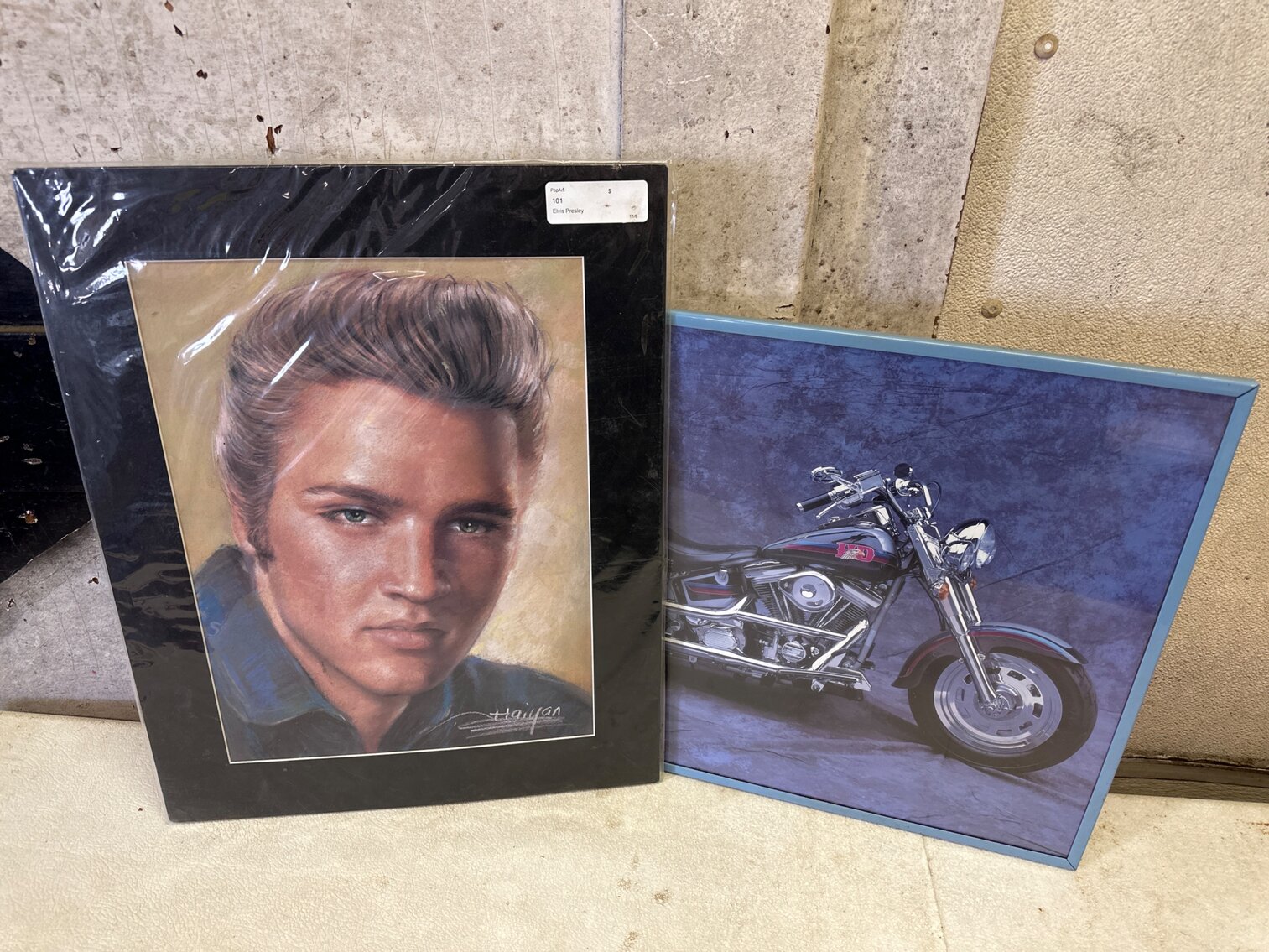 Elvis and Motorcycle Picture