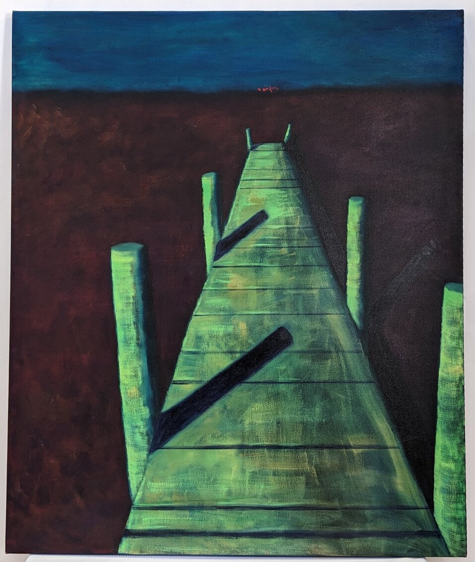Dede Magnuson: Off the Deep End - Signed Oil