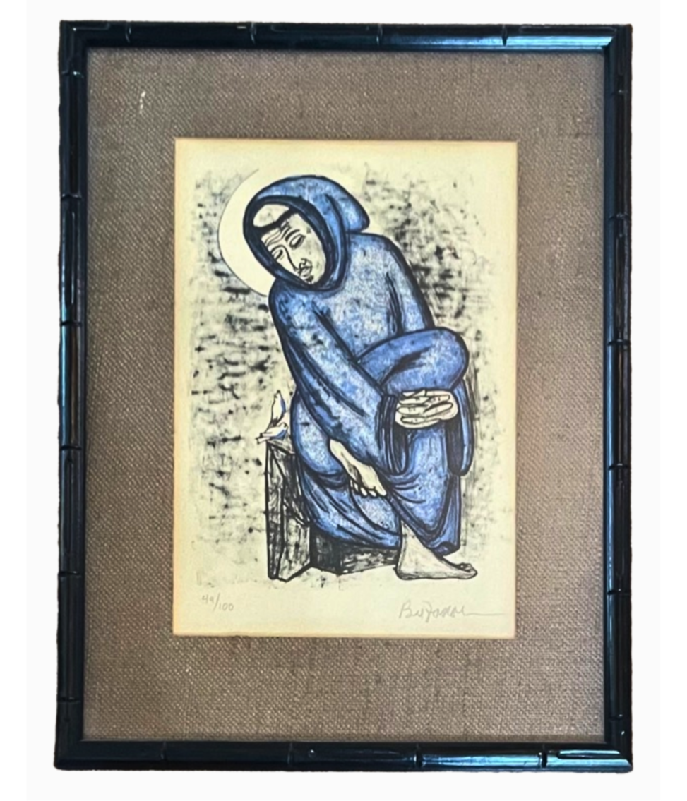 "St. Francis with Birds" Limited Edition Framed Print by Beniamino Bufano