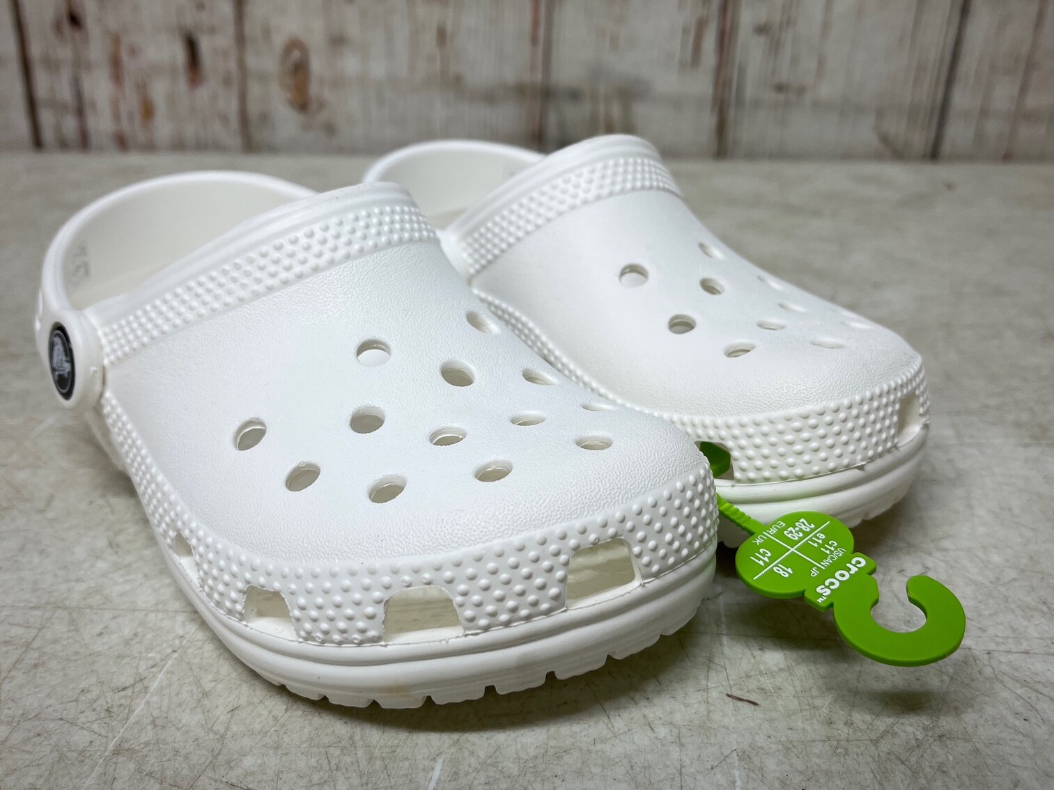 Kid's 11 Crocs White