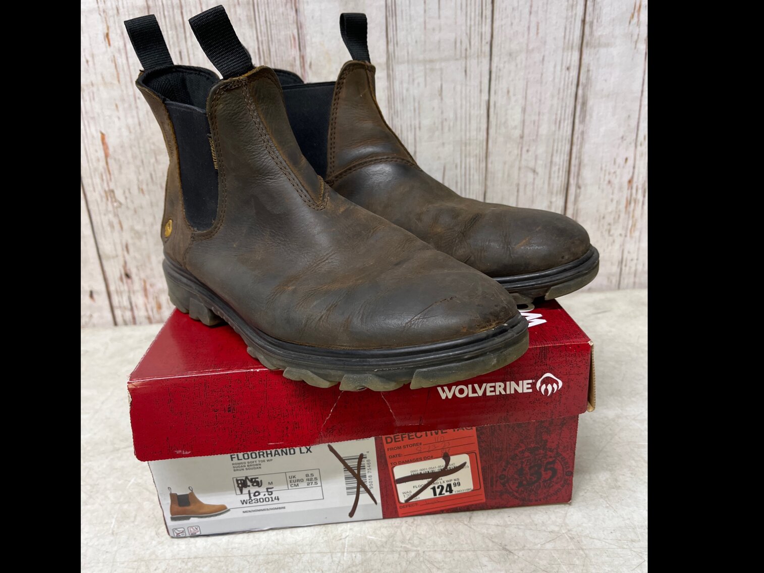 Men's 10.5 Wolverine Floorhand LX