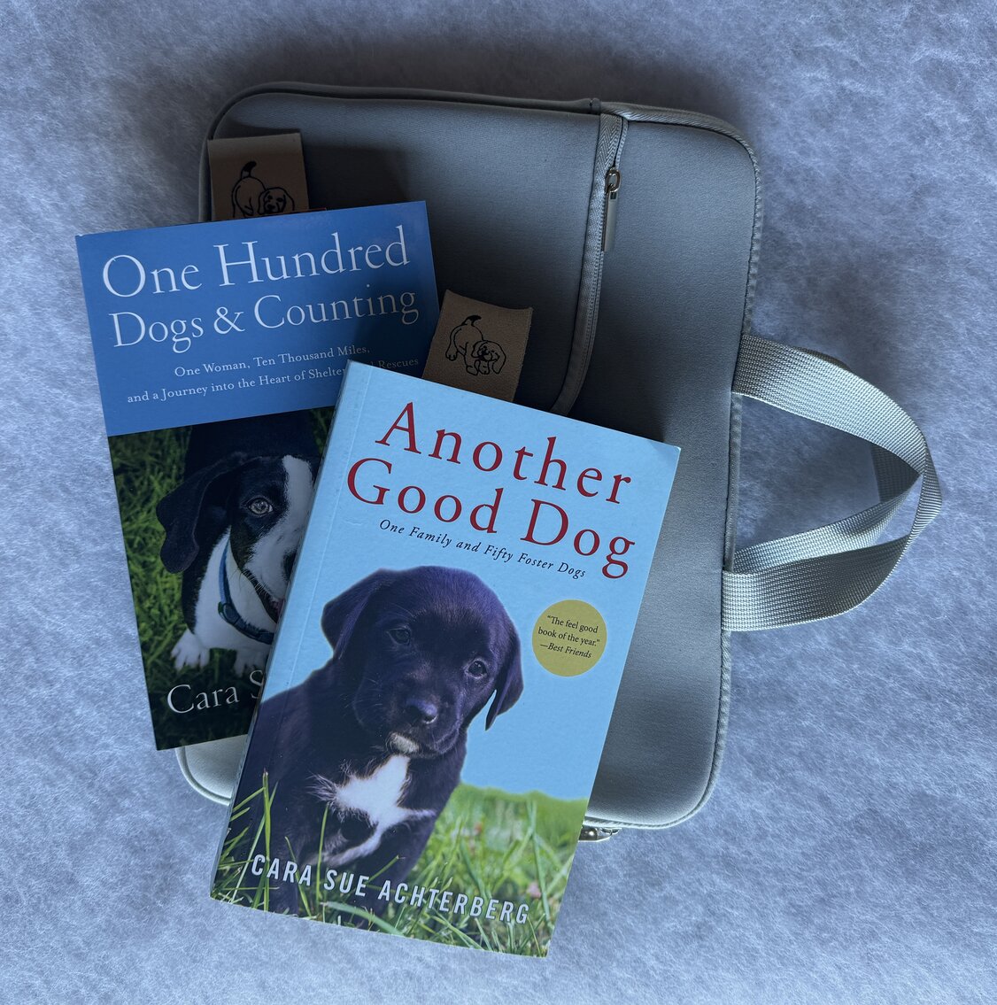Author Signed Dog Rescue Collection with Handcrfted Book Marks with Bookbag 