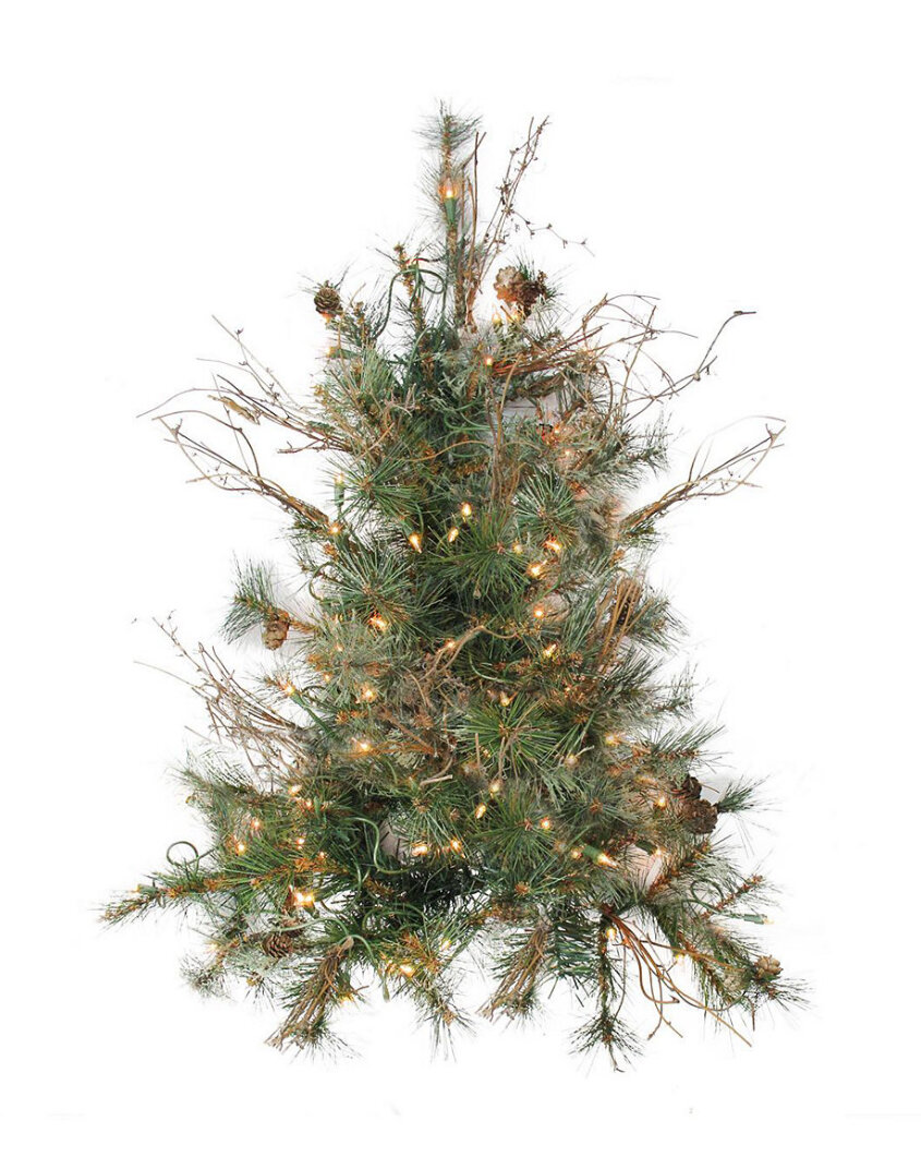 2' Prelit Hanging Wall Tree
