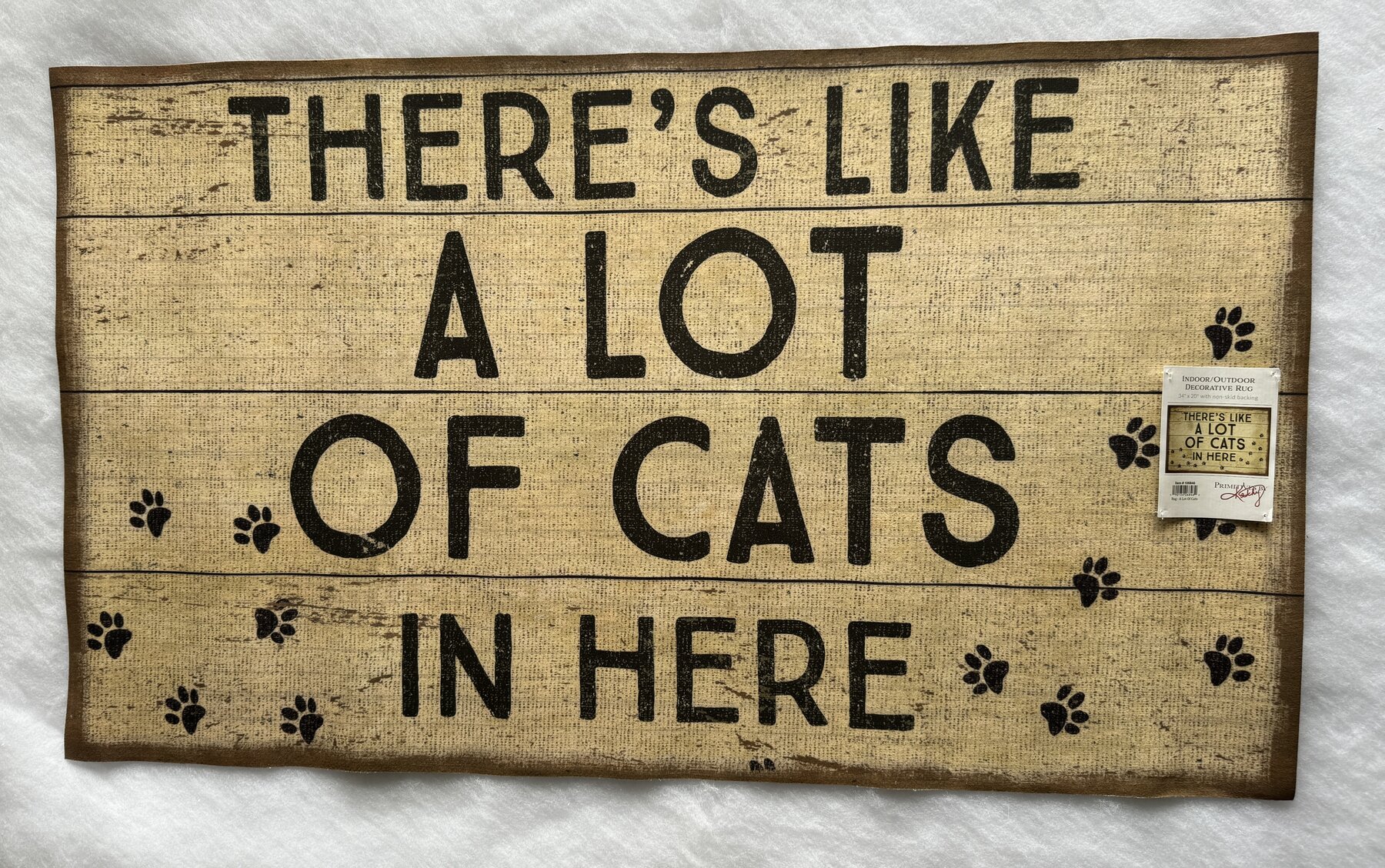 "There's Like A Lot Of Cats In Here" Indoor/Outdoor Mat