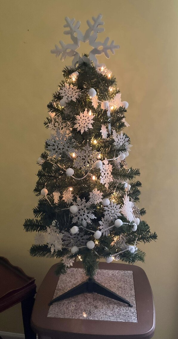 3' Prelit Alberta Spruce Snowflake