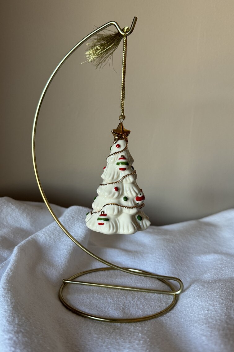 Lenox White Holiday Tree Ornament 