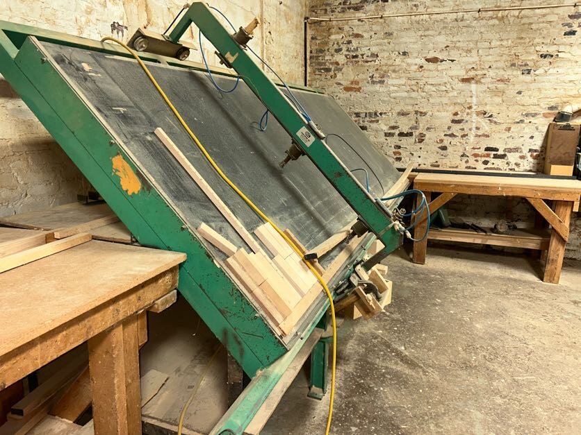 Evans Rotork, Inc. table - green & black