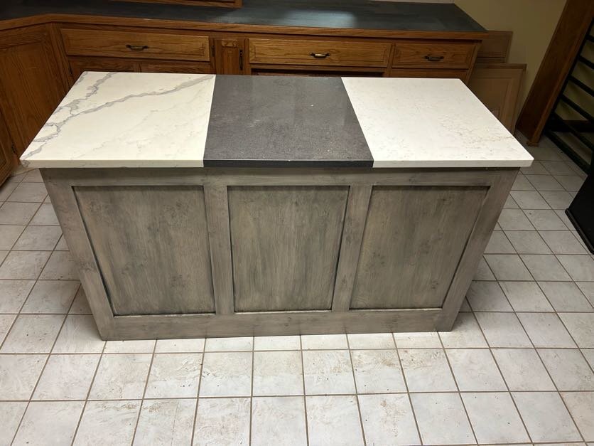 Showroom Cabinets - Island with Marble top