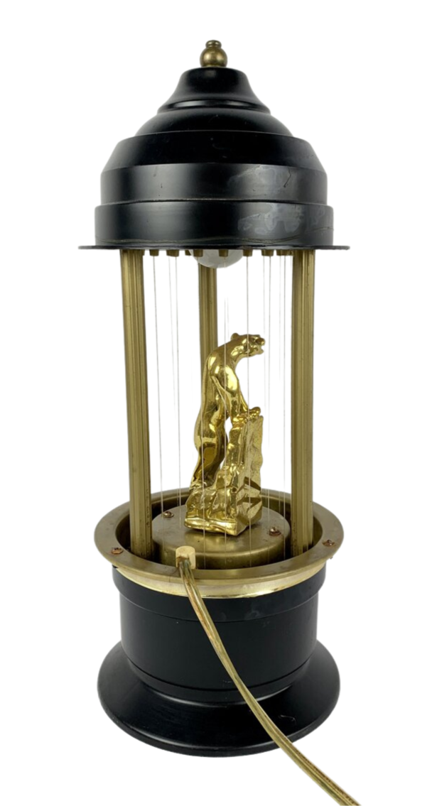 1970's Table Raining Oil Lion Lamp  - Vintage (Untested)