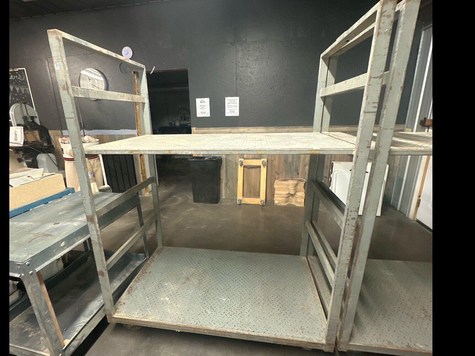 Tall Metal Rolling Cart 1 of 2