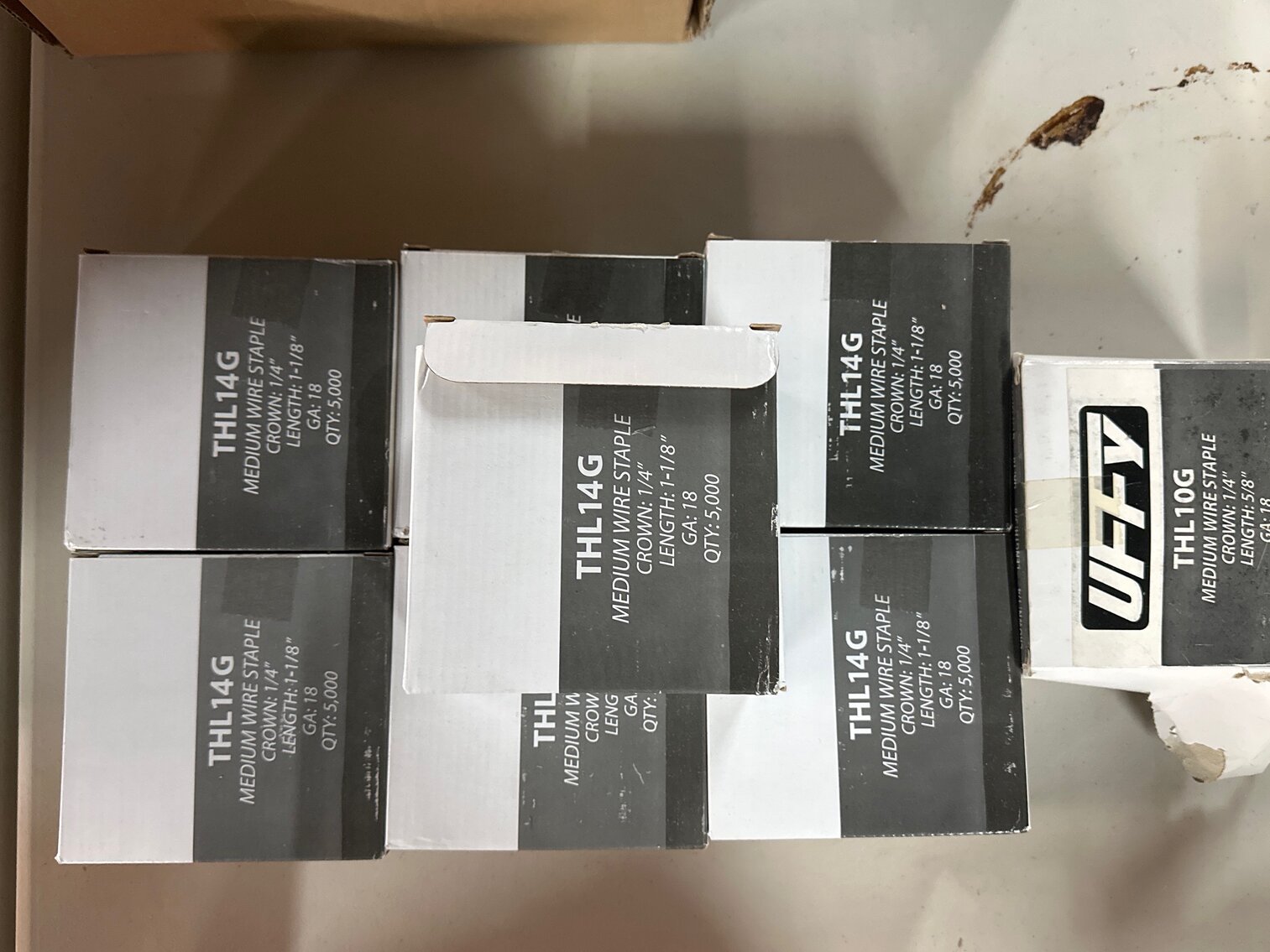 (8) boxes -  Wire Staples