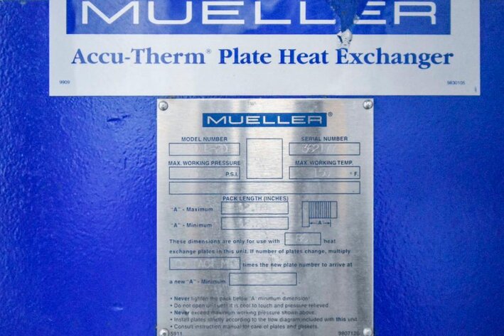 Image for MJK1693 Mueller Accu Therm Plate Heat Exchanger