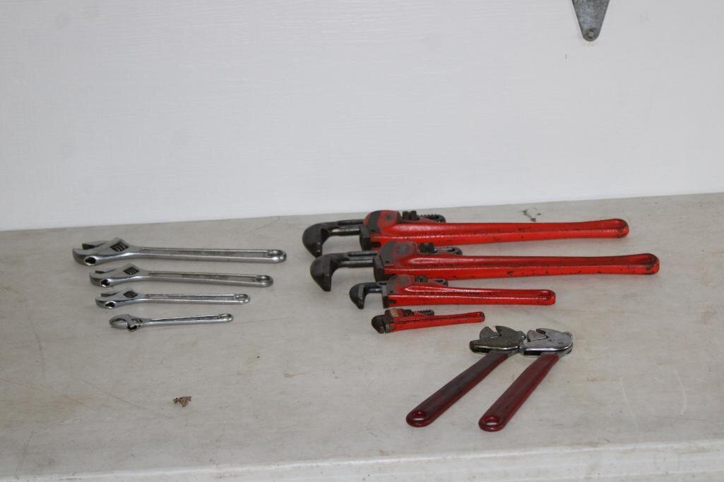 SNAP-ON ADJUSTABLE WRENCHES AND RIGID PIPE WRENCHES