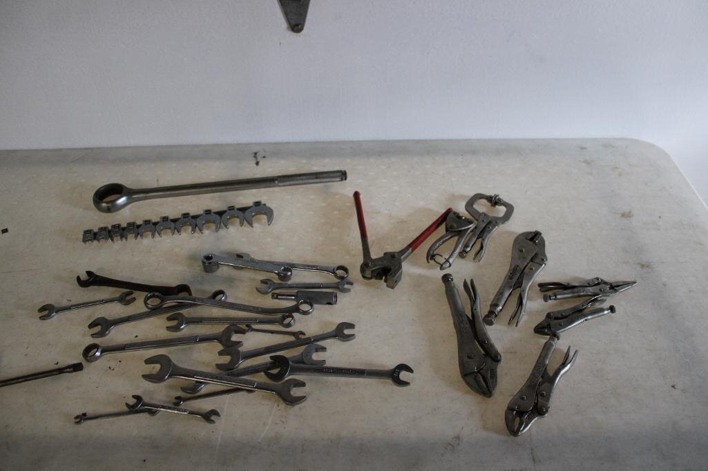 VICE GRIPS, CROWS FEET, WRENCHES