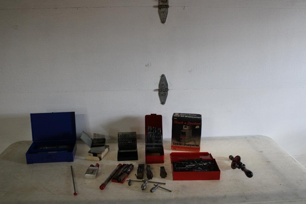 DRILL BITS, TAPS, BIT SHARPENER