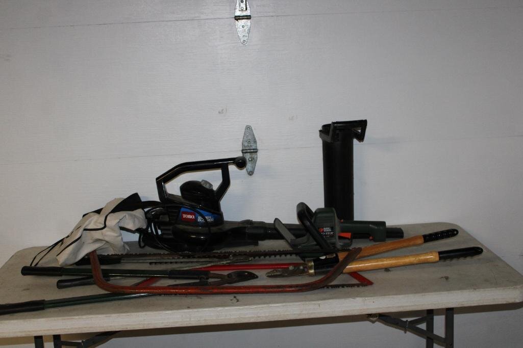 LEAF BLOWER, HEDGE TRIMMERS, LOPES, SAWS