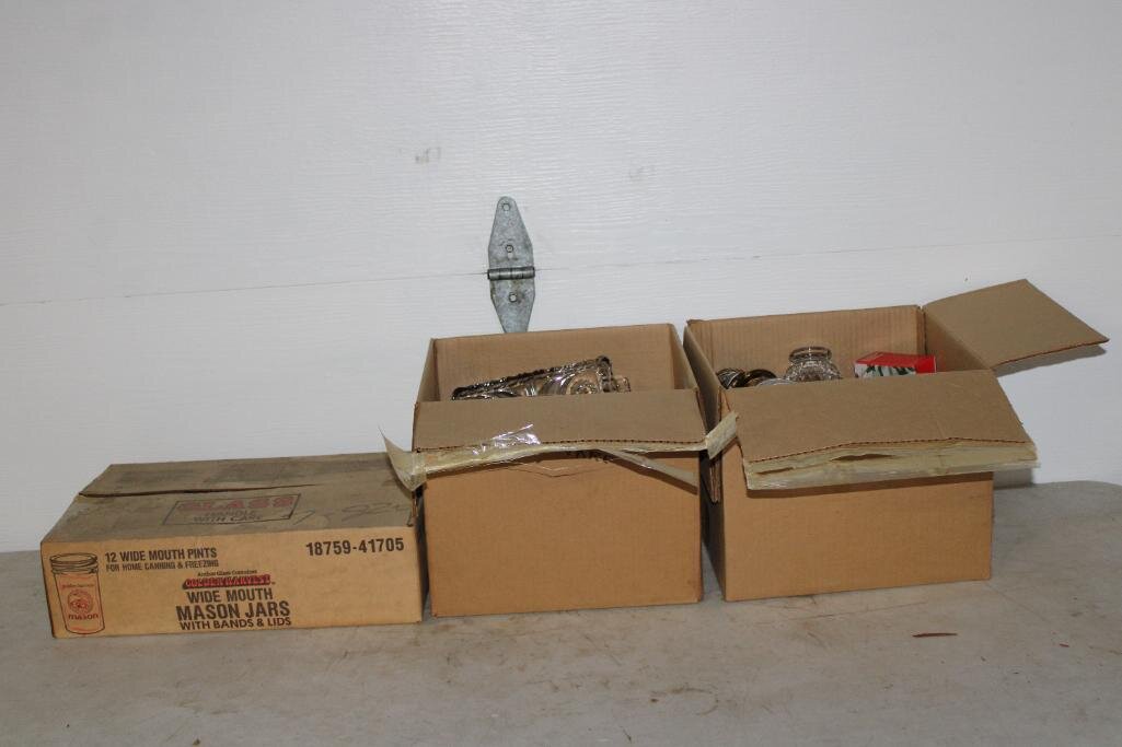 GLASSWARE AND MASON JARS