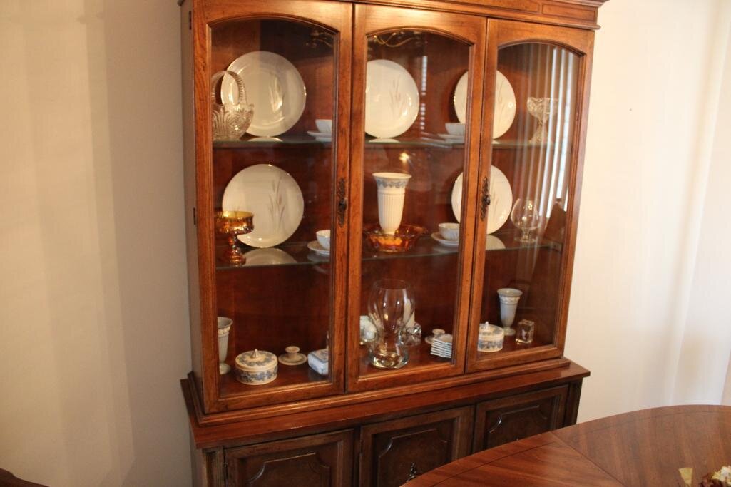 CHINA CABINET W/ CONTENTS