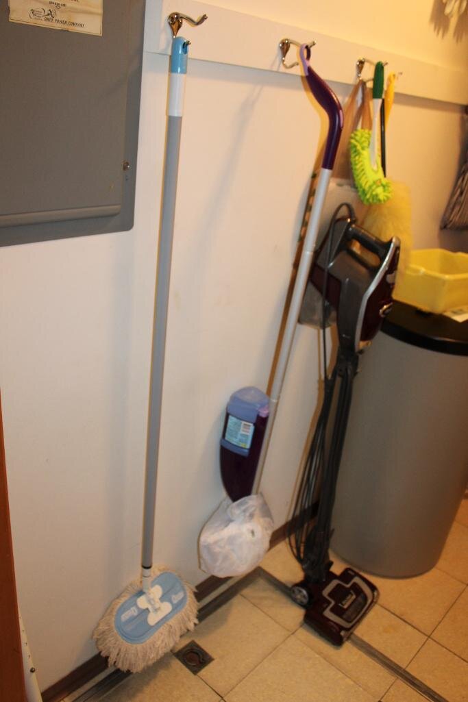 CLEANING CLOSET CONTENTS