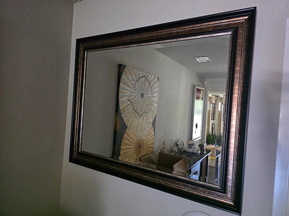 Wall Mirror Approx W48in x H38in