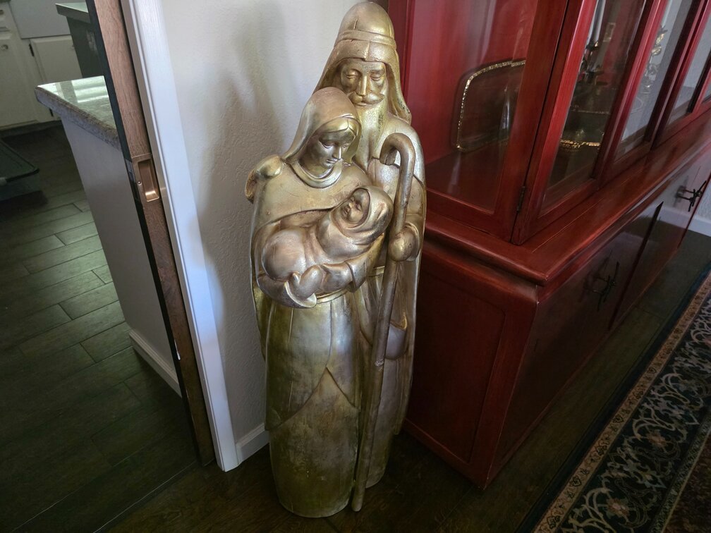 Large Holy Family Figurine Approx 48in Tall
