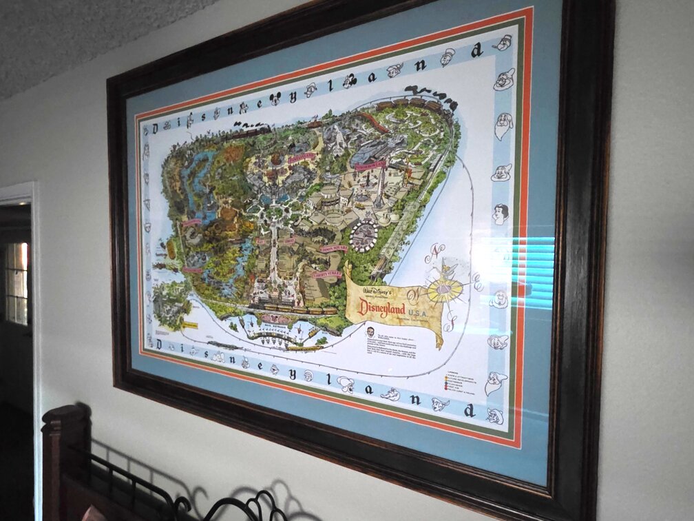 Wall Decor- Map Of Disneyland