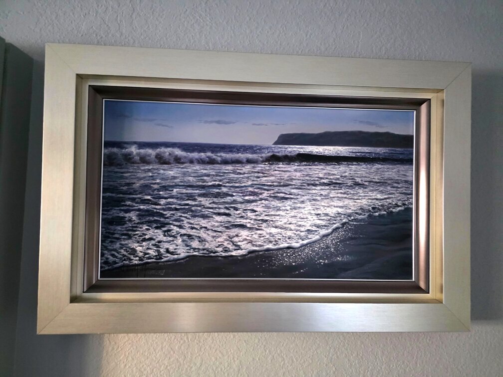 Navarro Montllor "Pt Loma Day Scene" Acrylic Painting