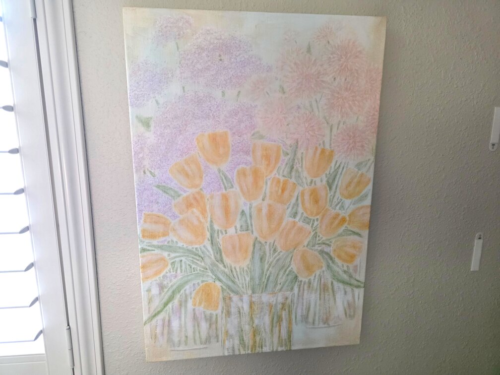 Wall Decor Flower Canvas Painting