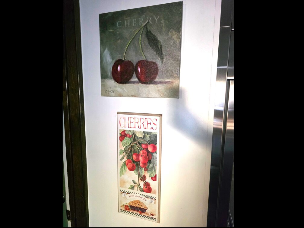 Cherry Wall Decor Pictures 2pcs