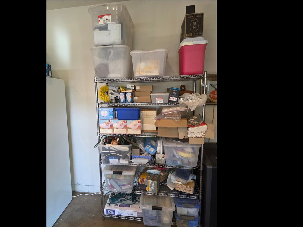 Storage Rack INCLUDES CONTENTS OF RACK