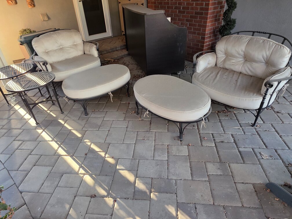 Amalfi 4pc Cuddle Chairs W/ Ottomans