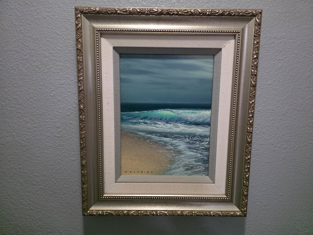 Walfrido Beach Framed Painting