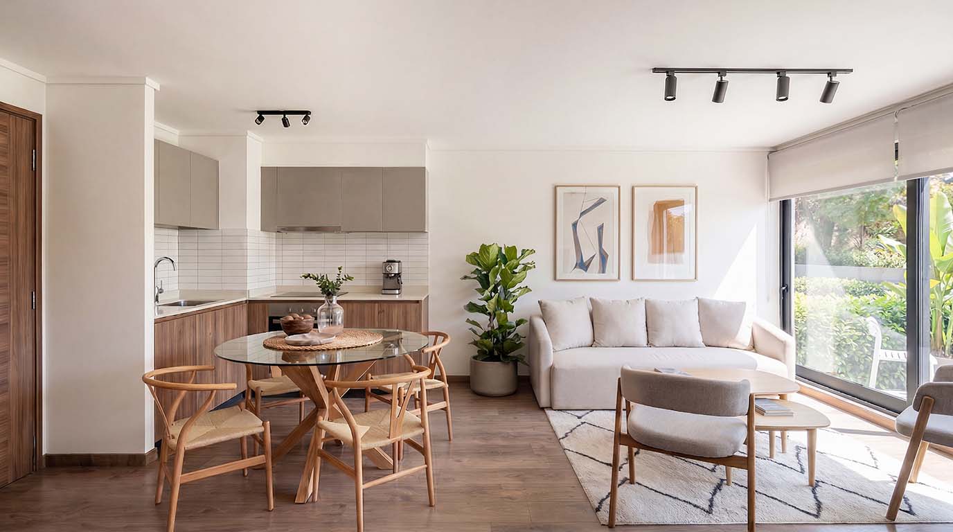 Cumbres de recoleta depto 107 cocina comedor living