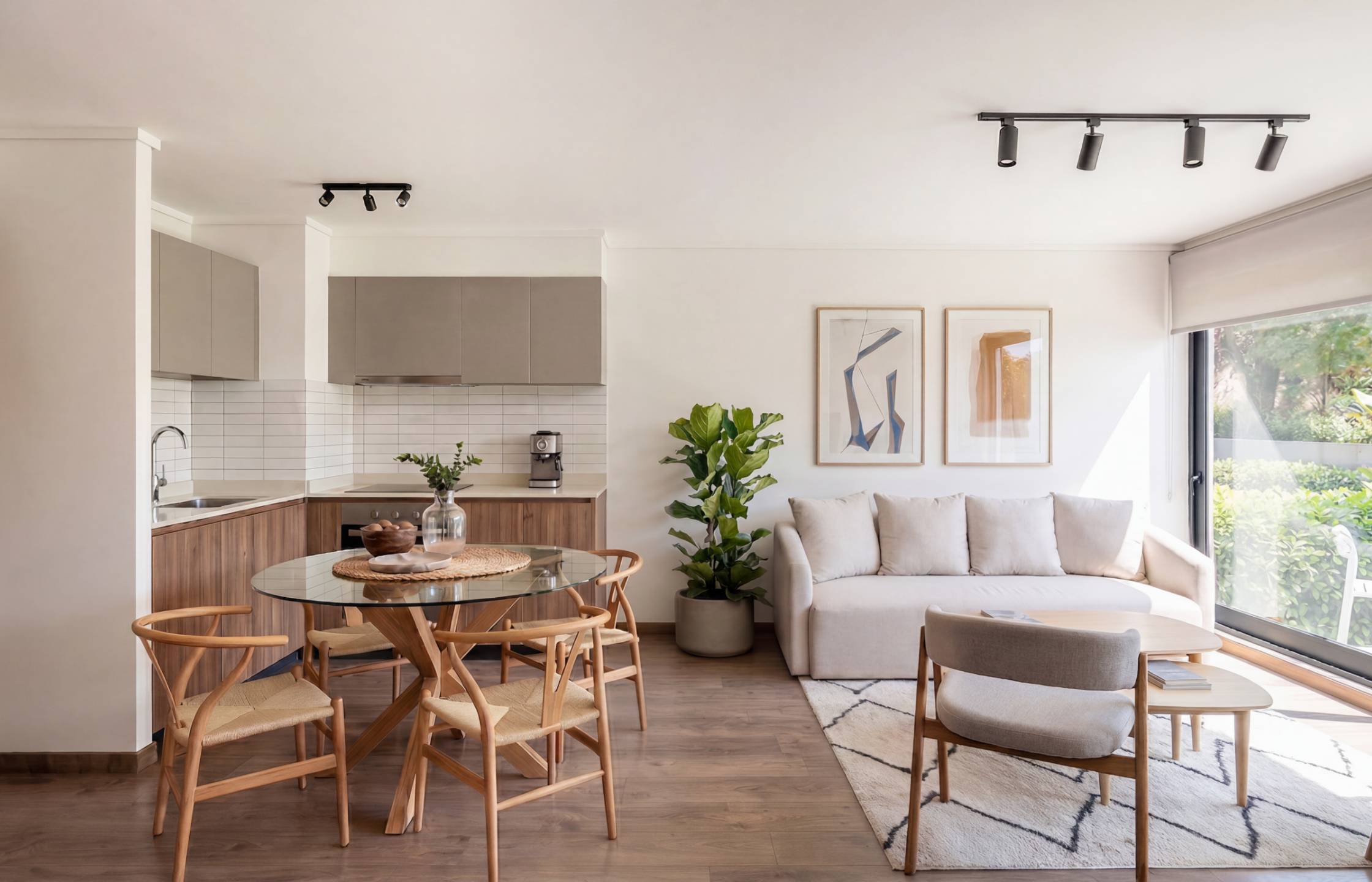 Cumbres de recoleta depto 107 cocina comedor living