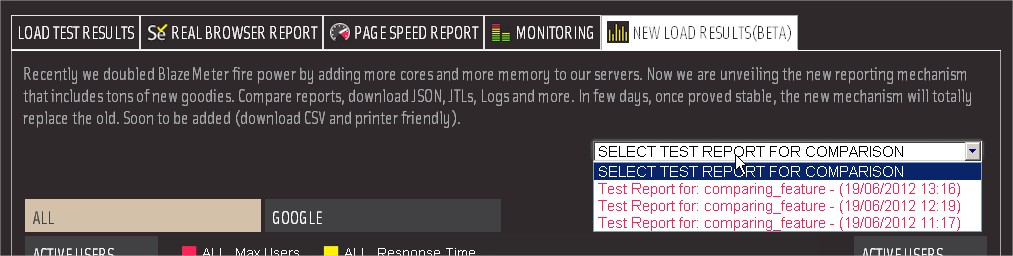 NEW LOAD RESULTS (BETA)