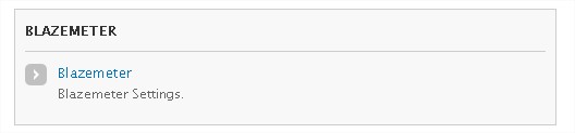 On the bottom of page switch to the “BlazeMeter” section.