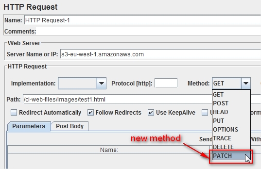 JMeter 2.8 HTTP Request Sample