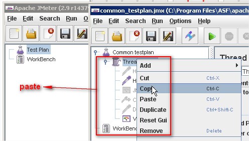 New- use the Copy/Paste feature when moving elements between different instances of JMeter.