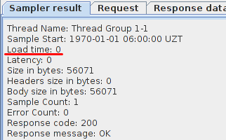 Load Time-JMeter WebDriver Sampler