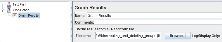  run JMeter with GUI and add any listener to WorkBench.