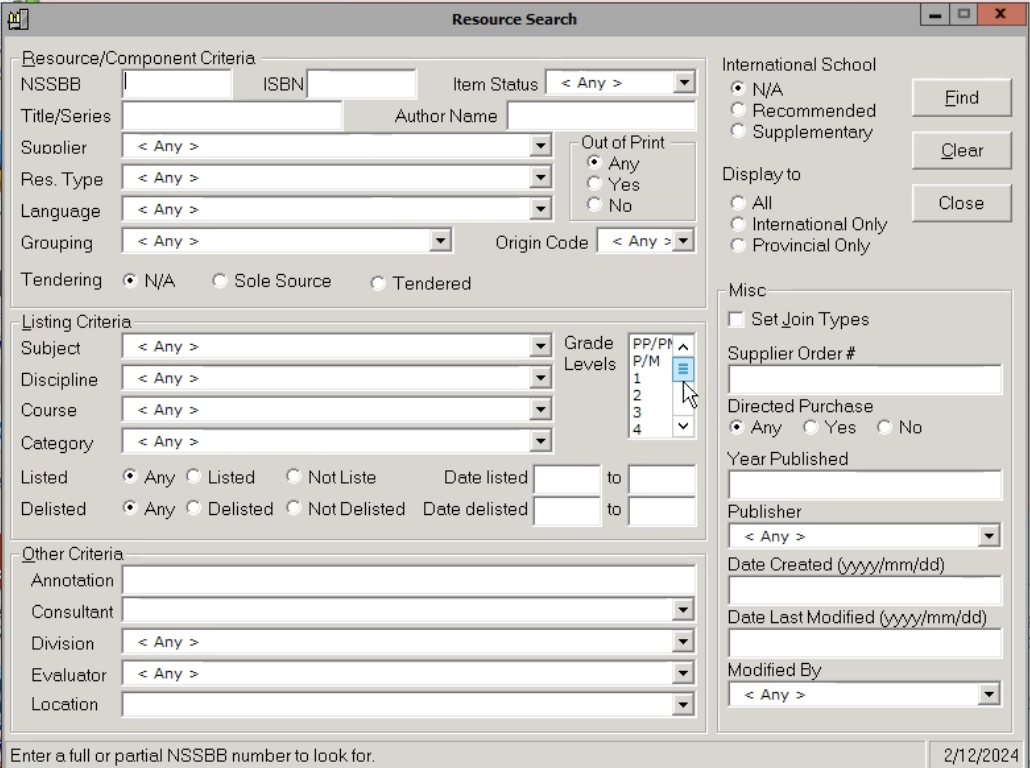 legacy search UI