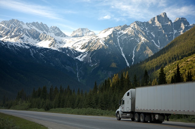 3PL Fulfillment truck road mountain