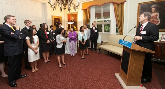 TFAS President Roger Ream addresses the Fellows