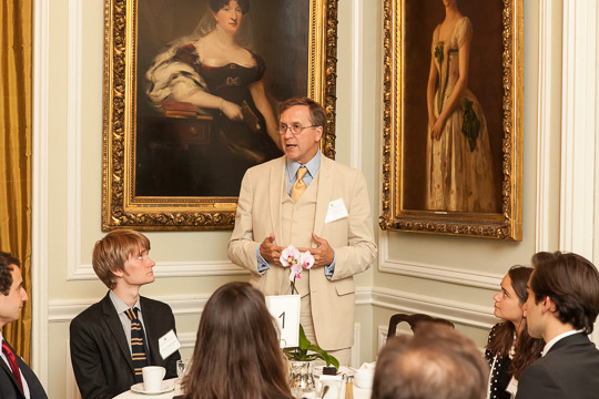 Ambassador Hughes addresses the fellows