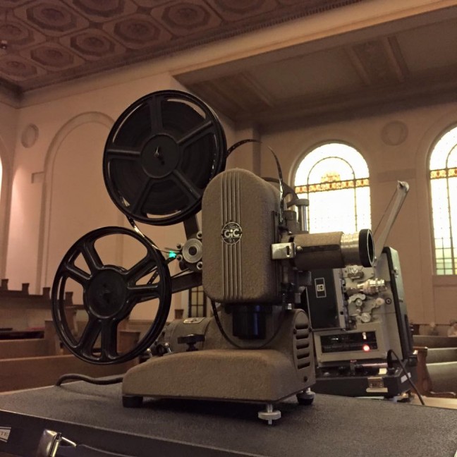 A rare 9.5mm movie projector.